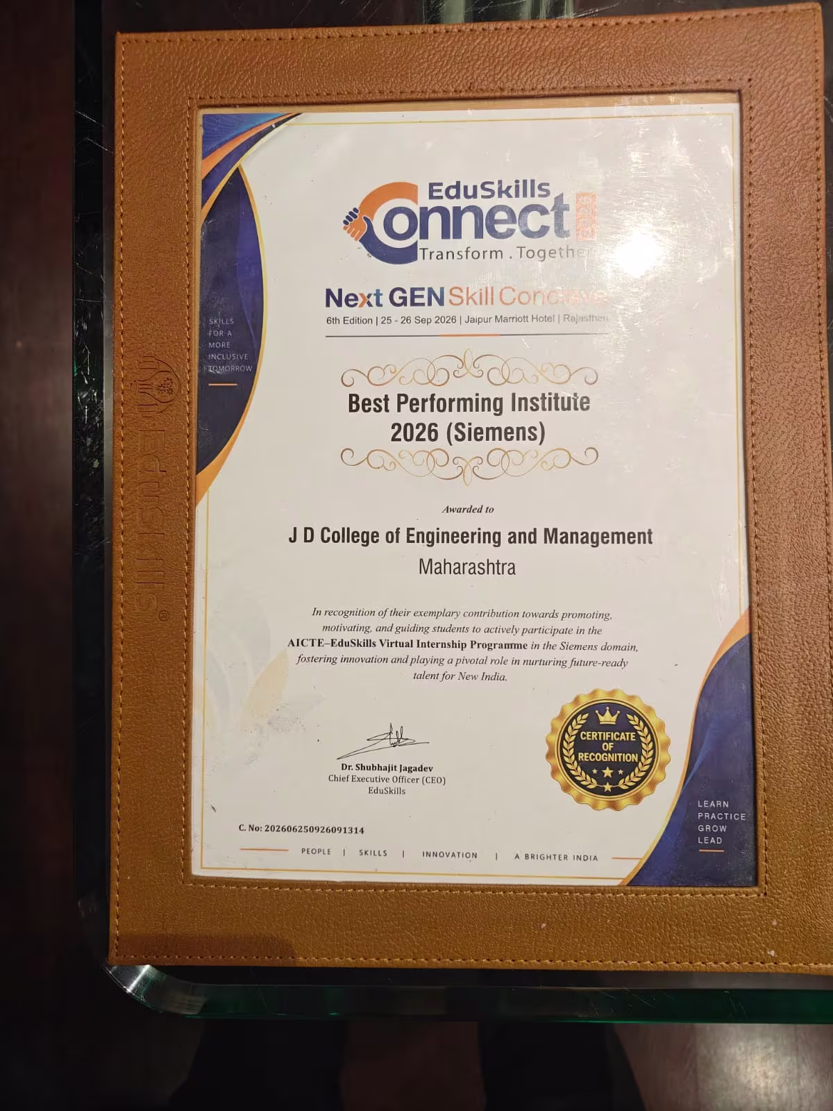 Connect Best Performing Siemens Award