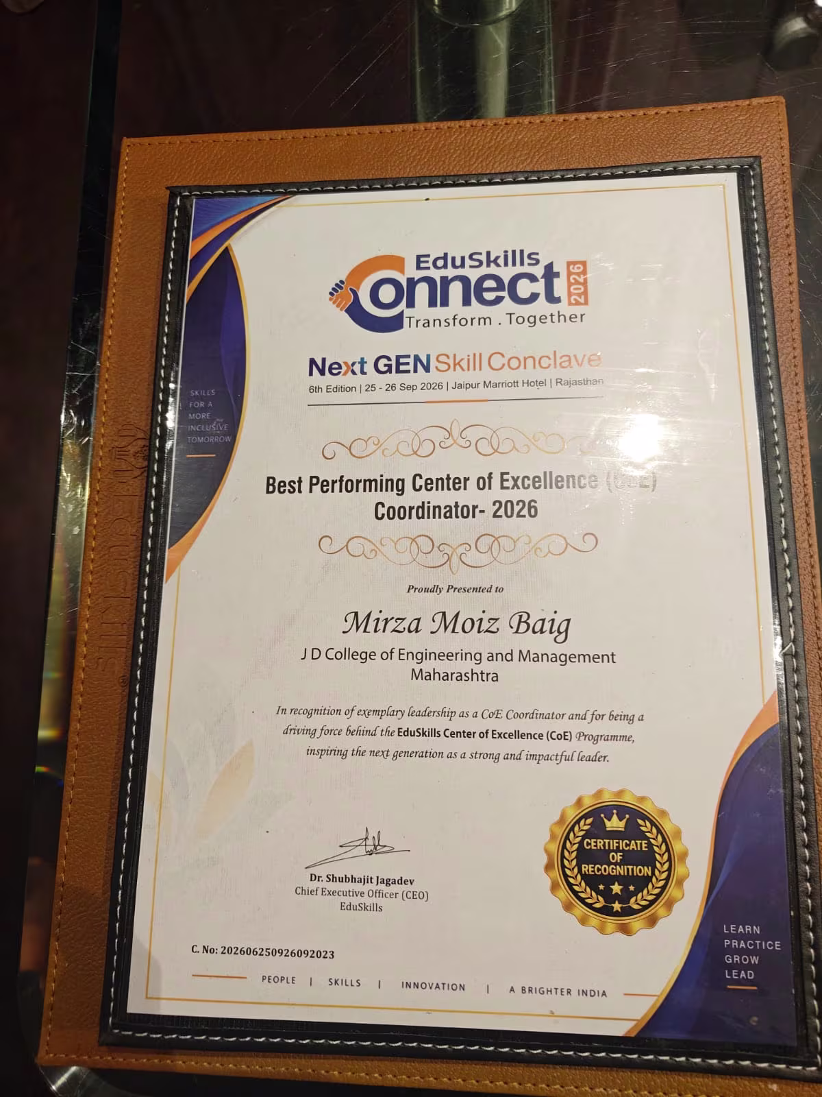 Connect Coordinate Award
