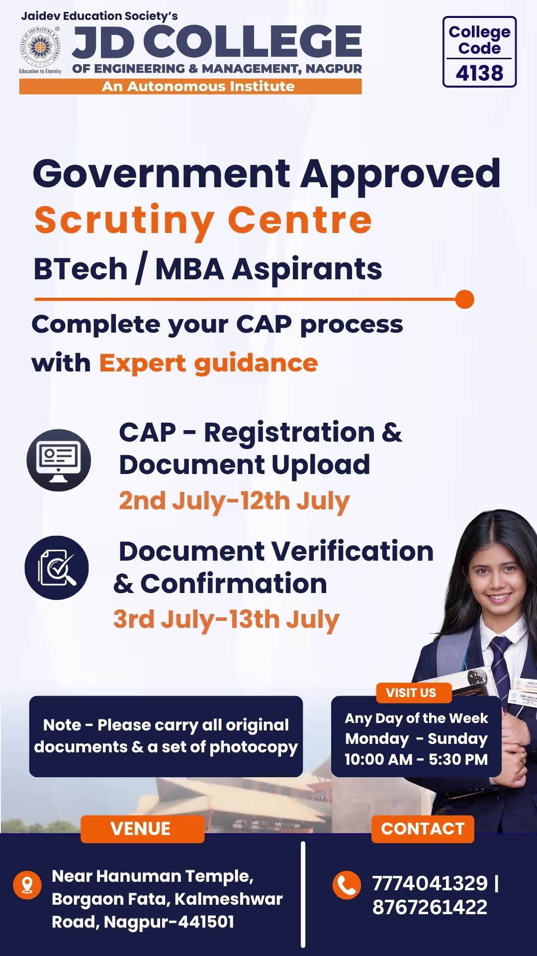 B.Tech CET Admission Notice